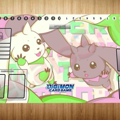 Digimon Terriermon Lopmon 35x60cm MTG Playmat Play Mat Large Mouse Pad Anime Trading Card Board Game FREE SHIPPING