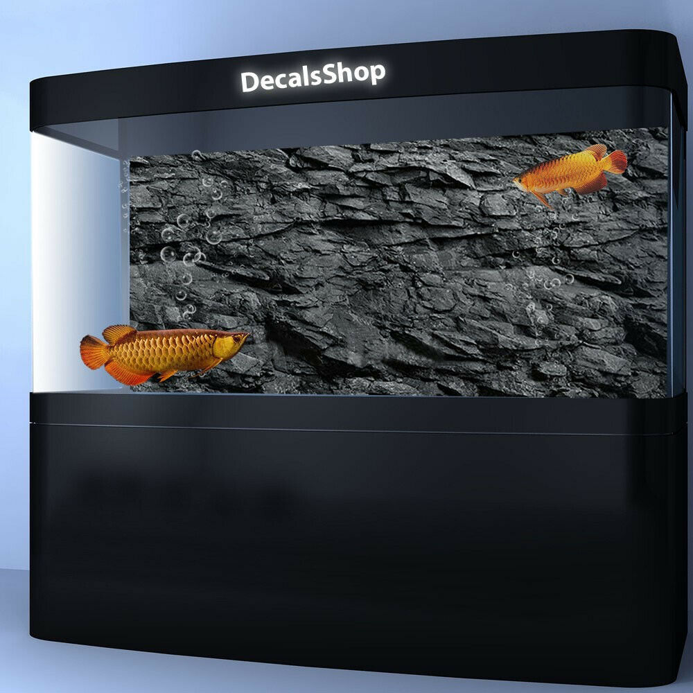 Black Stone Rock Texture HD PVC Aquarium Background 3D Effect FishTank  Backdrop Decorations Poster FREE SHIPPING – Flags, Banners, Posters …