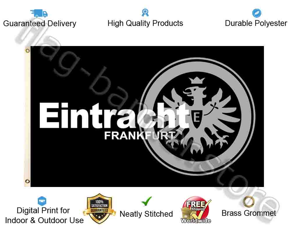 Eintracht Frankfurt 3x5ft Flag Banner Hissfahne Fahne Flagge