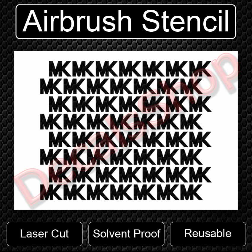 Michael Kors MK Reusable Airbrush Stencil Clear Transparent