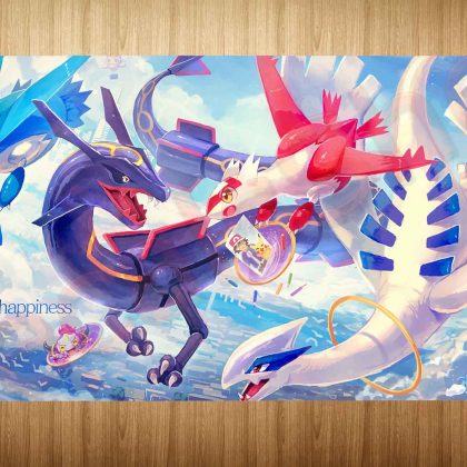 Pokemon Rayquaza 35x60cm MTG Playmat Play Mat Large Desk Trading Card Board Mouse Pad Gaming Gift FREE SHIPPING