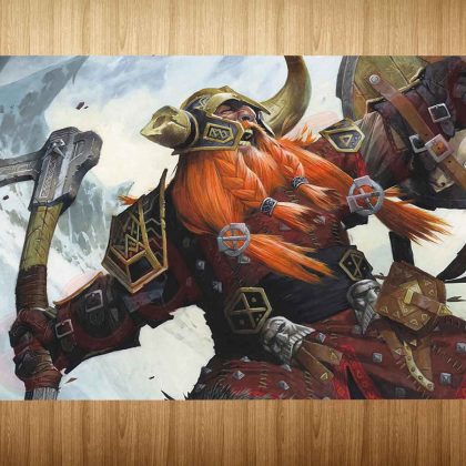 Bruenor Battlehammer 35x60cm MTG Playmat Play Mat Large Desk Trading Card Board Mouse Pad Gaming Gift FREE SHIPPING